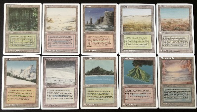 Dual Land FWB - French (Totale 10 carte) Foreign White-Bordered